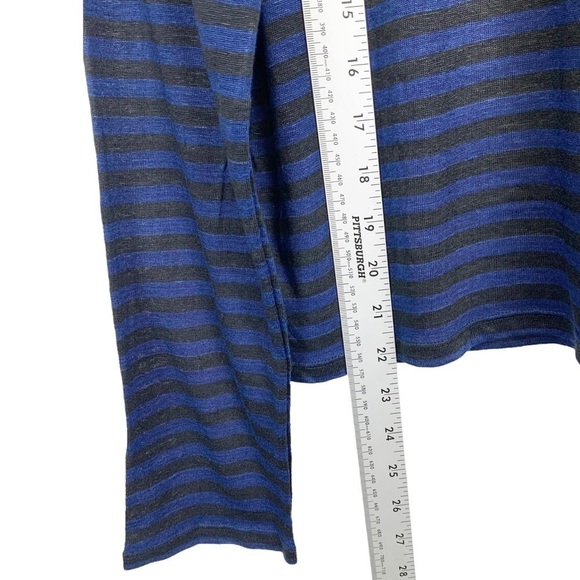 Good American Stripe Linen Crew Neck Top - Picture 8 of 9